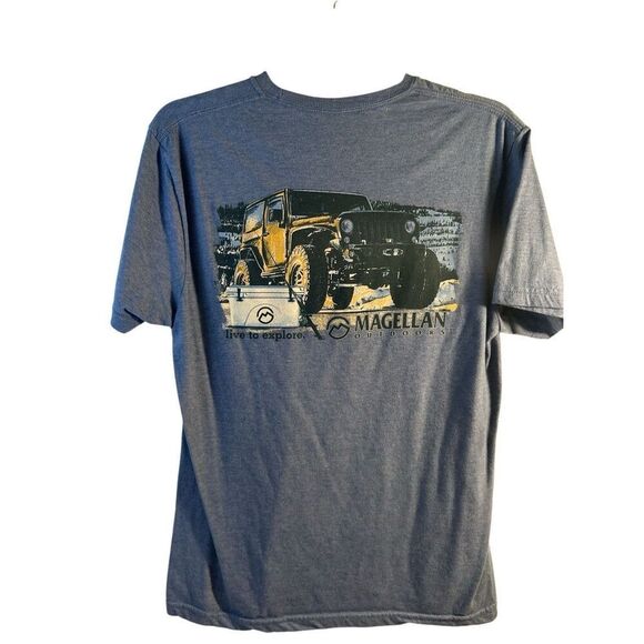 Magellan t-shirt Big Truck logo M - Picture 1 of 6
